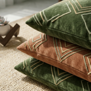 Textured Cushion Set (Moss Green)